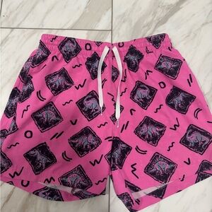 Chubbies Pink Graphic Men's Swim Trunks
